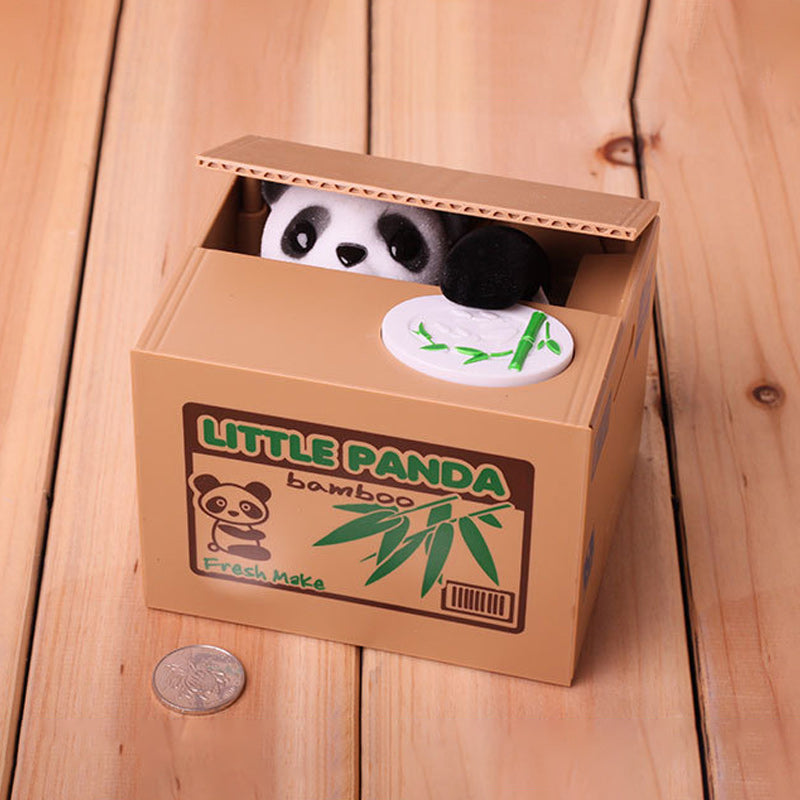 Cute Panda Coin Money Box