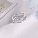 Double Butterfly Diamond Ring(with card)