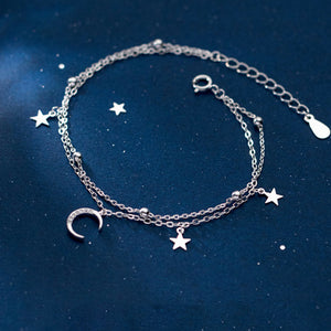 Crescent Moon & Star Bracelet