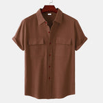 Men's Linen Short Sleeve Shirt