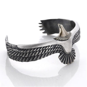 Silver eagle bracelet