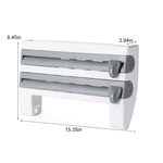 Multifunction Film Storage Rack Cutter for Kitchen