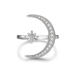 Moon & Star Ring