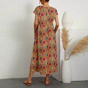 Ladies Loose Printed Summer Dress