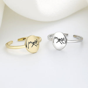 Side By Side Promise Ring