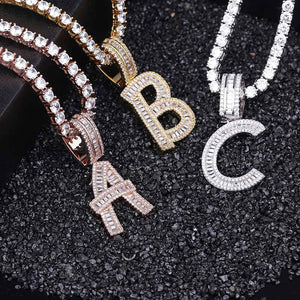 Alphabetic Zircon Necklace