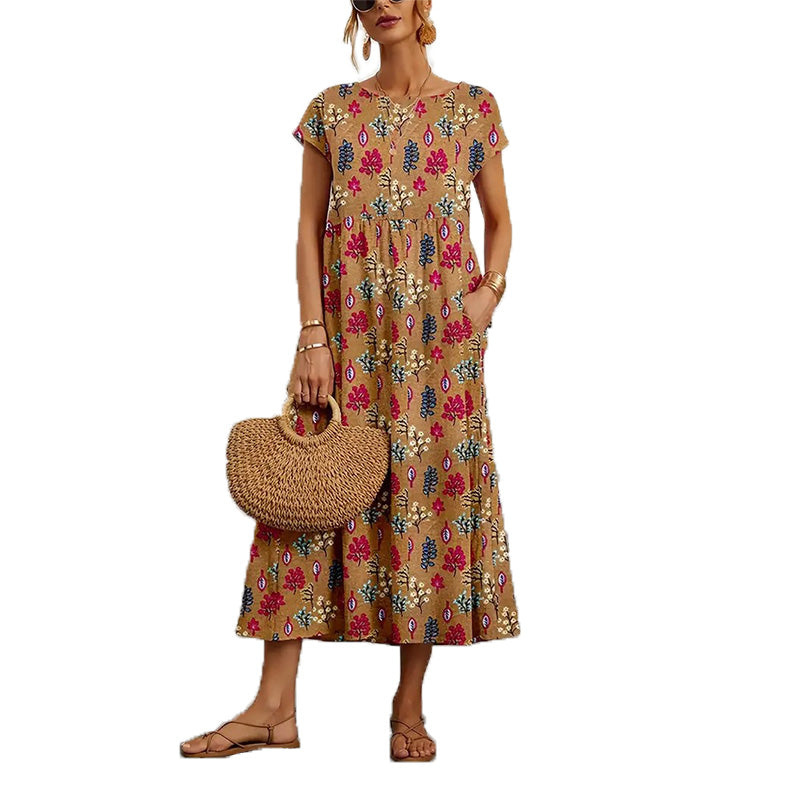 Ladies Loose Printed Summer Dress