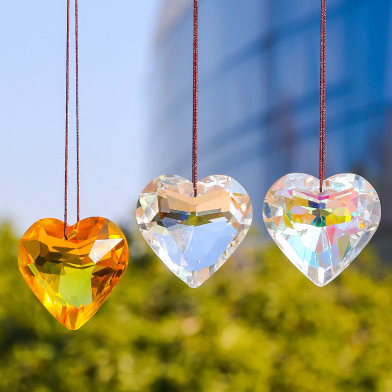 Hanging Heart Suncatcher Prism Crafts