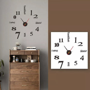 Modern DIY Punch-Free Wall Clock