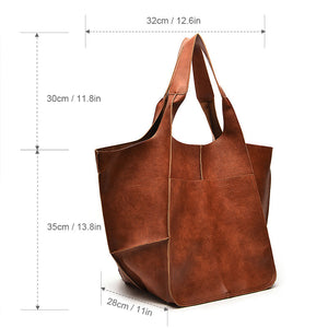 Women Oversize Weekender Leather Handbags