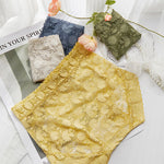 French Ice Silk Lace Belly Panties