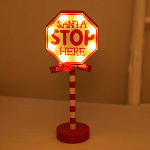 Christmas Street Sign Decoration Lights