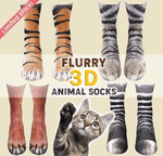 Flurry 3D Animal Paw Socks-[ONE SIZE FITS ALL]