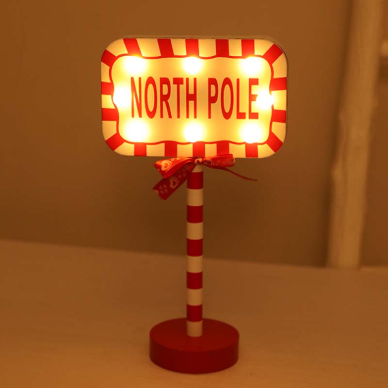 Christmas Street Sign Decoration Lights