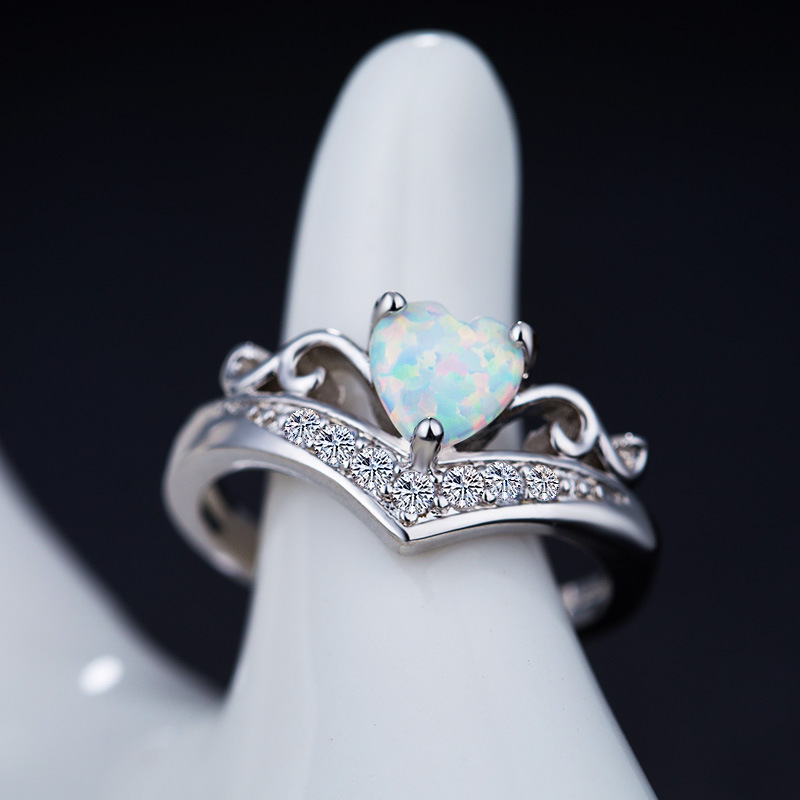 Opal Heart Ring