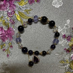 Natural Amethyst Water Drop Bracelet