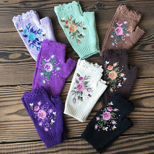 Hand Embroidered Gloves