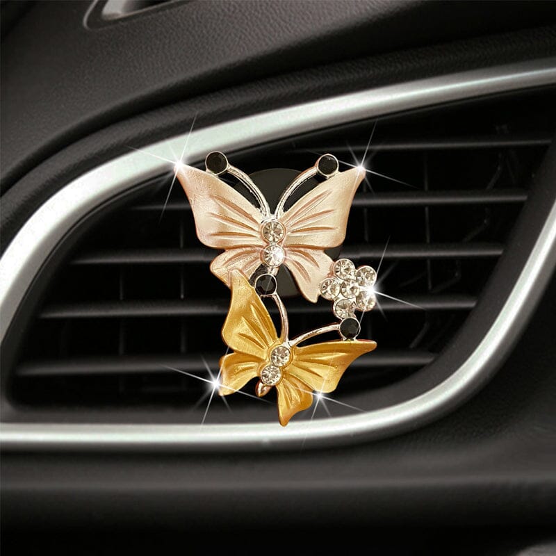 Bling Butterfly Car Accessories, Cute Car Air Freshener