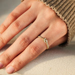 True Love Handcrafted Two Strand Knot Ring