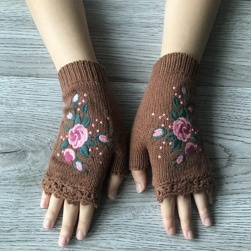 Hand Embroidered Gloves