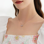 Pink Angel Wings Necklace