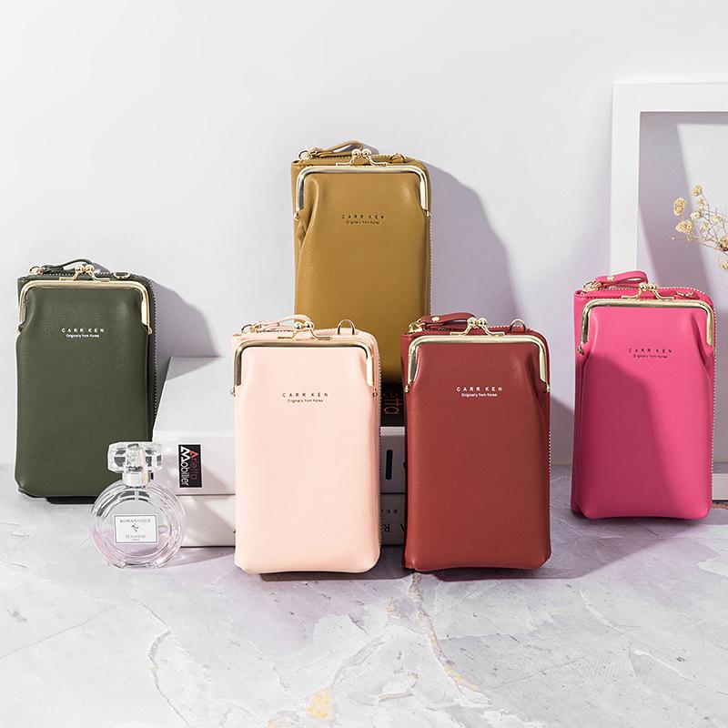 New Fashion Women Phone Bag Solid Crossbody Bag