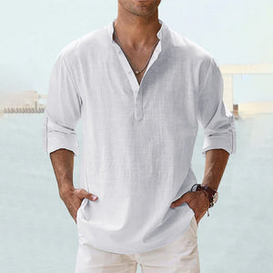 Men's Cotton Linen Casual Shirt