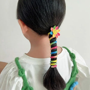 Colorful Telephone Wire Hair Bands for Kids