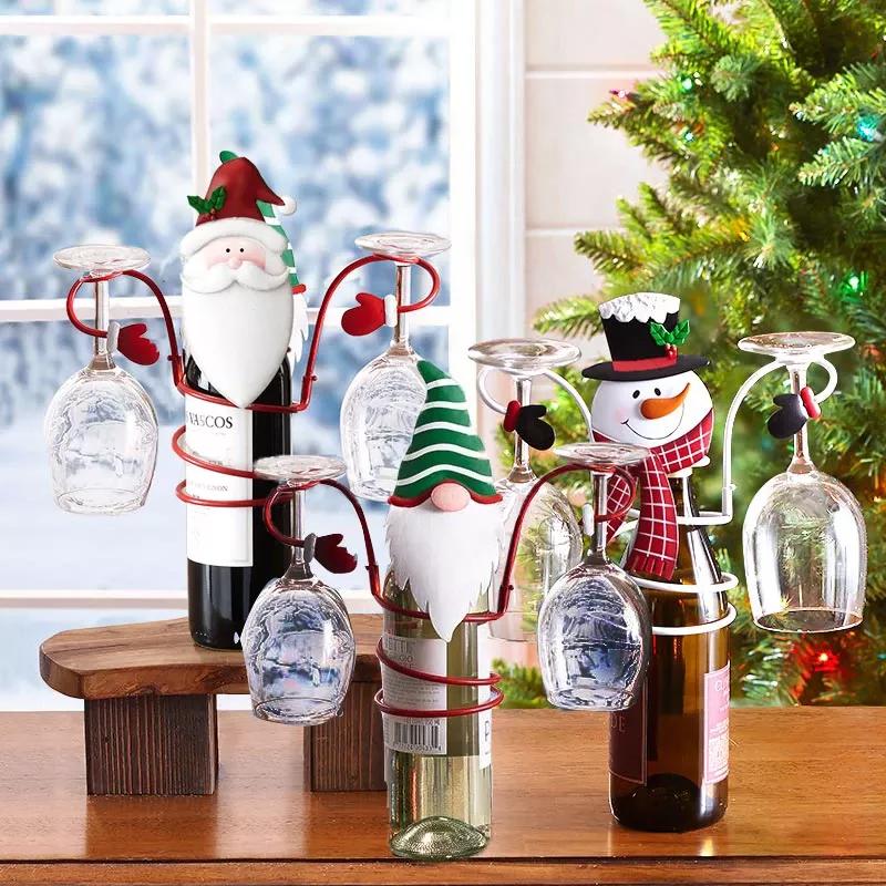 Pre-Sale>>Idearock™Holiday Wine Bottle & Glass Holders