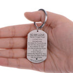 TO MY LOVE Motivational Keychain