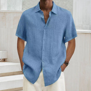 Short-sleeved summer shirt for men