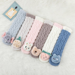 Children's Animal Coral Fleece Socks