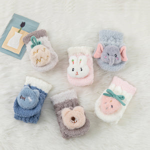 Children's Animal Coral Fleece Socks