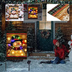 LED Snowman Garden Flag