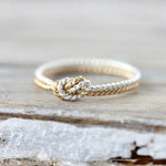 True Love Handcrafted Two Strand Knot Ring