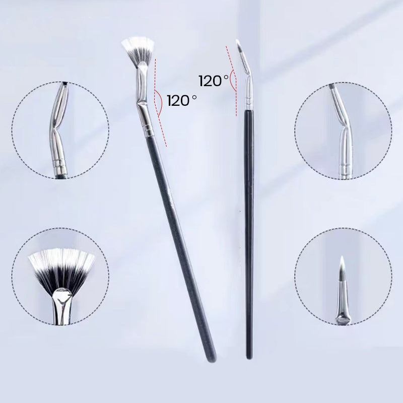 Angled Fan-shaped Eyelash Brush