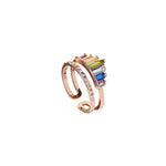 Rainbow Micro Diamond Ring