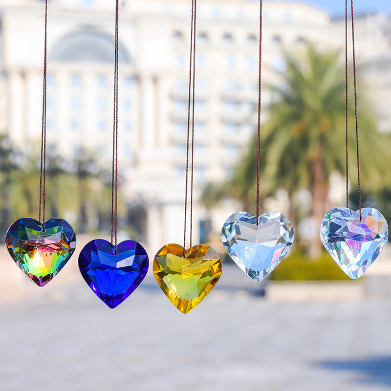 Hanging Heart Suncatcher Prism Crafts