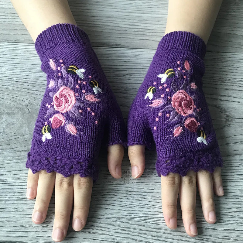 Hand Embroidered Gloves