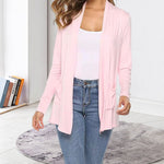 Women's Casual Lightweight Open Front Long Sleeve Cardigans