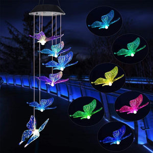 Solar-Powered Butterfly Lights