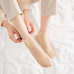 Ladies Fashion Lace Socks (6 Pairs)