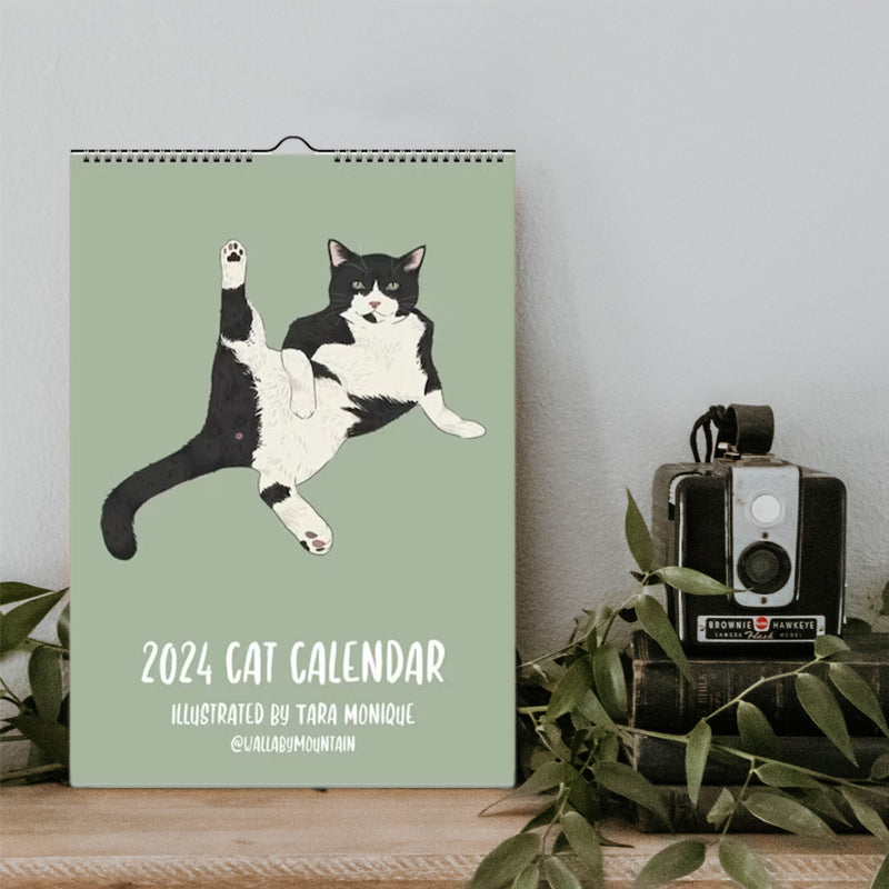 Cat Wall Calendar 2024