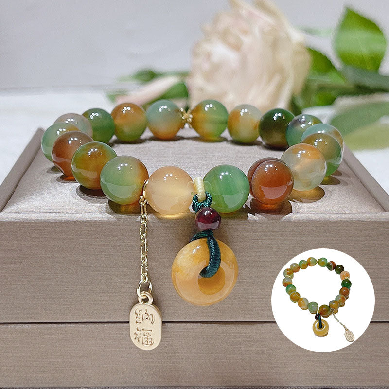 Natural Colorful Agate Bracelet