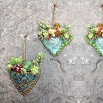 Planting Succulent Heart Pocket Planter