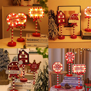 Christmas Street Sign Decoration Lights