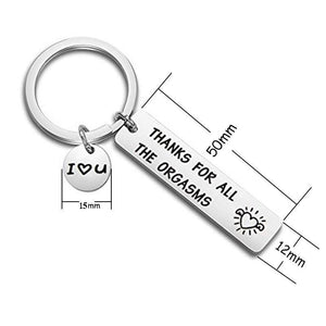 Naughty Keychain/Charm Couple Key Ring