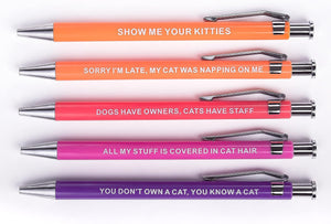 Funny Dog/Cat People Pens, A snarky gag gift for pet owners