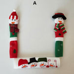 SNOWMAN KITCHEN HANDLE DOOR COVERS (SET OF 3)