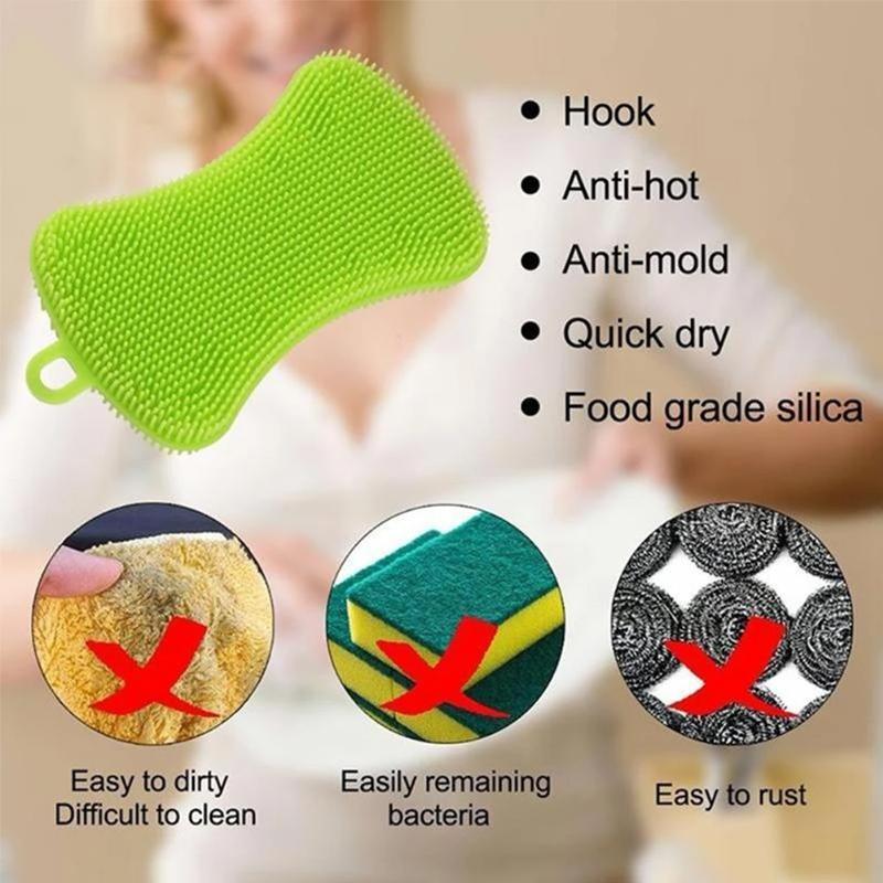 Silicone Kitchen Dishwashing Brush